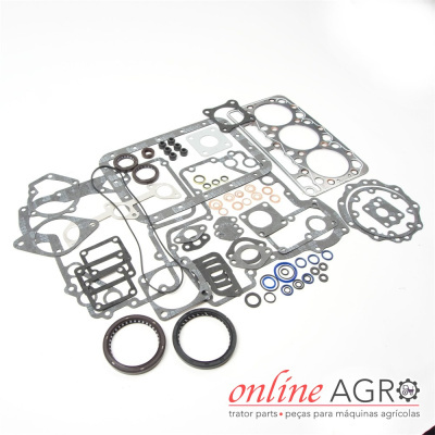 Conjunto de juntas para motor em várias cores e materiais com logotipo online AGRO