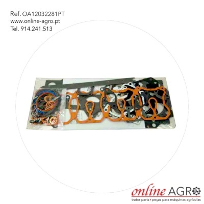 Conjunto de juntas de motor para máquina agrícola em embalagem transparente