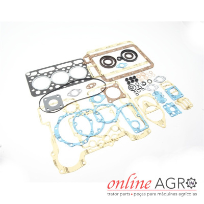 Conjunto de juntas e vedantes para motores agrícolas em diferentes materiais e cores