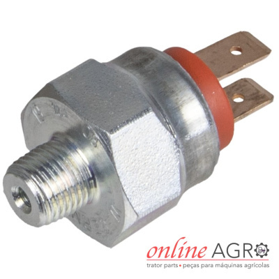 Sensor metálico com terminais e anilha vermelha, marca Online Agro