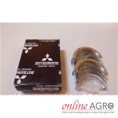 Conjunto de bronzinas metálicas com embalagem Mitsubishi e logotipo online AGRO
