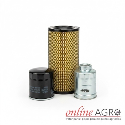 Conjunto de filtros para máquinas agrícolas em diferentes materiais e cores