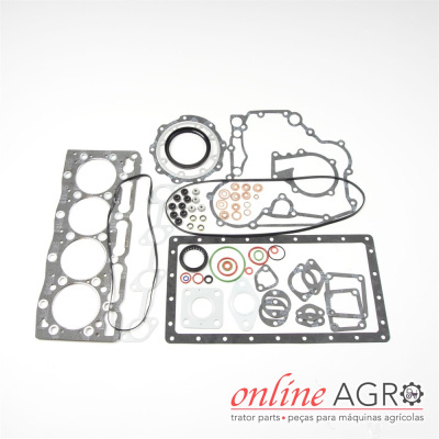 Conjunto de juntas e anéis para tratores em fundo branco com logo online AGRO