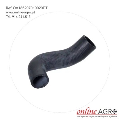 Mangueira de borracha curva preta para máquinas agrícolas