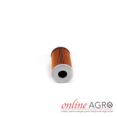 Filtro cylindrical para máquinas agrícolas, papel filtrante amarelo alaranjado