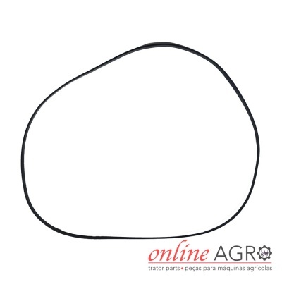 Correia preta fina com logo online AGRO