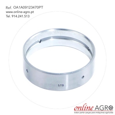 Anel metálico prateado com texto STD