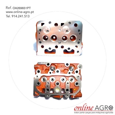 Peça mecânica metálica laranja e prata com texto e logótipo online AGRO