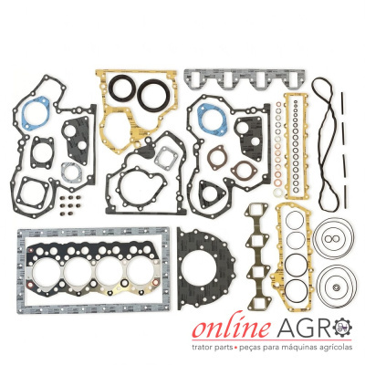 Conjunto de juntas e vedantes para motor de máquinas agrícolas