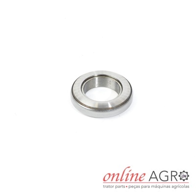 Anel metálico circular com logo online AGRO em fundo branco