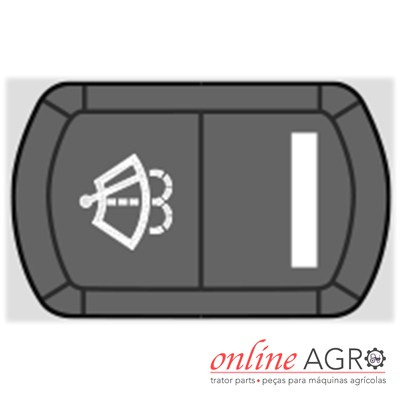 Botão preto com símbolo de vassoura e logotipo online AGRO