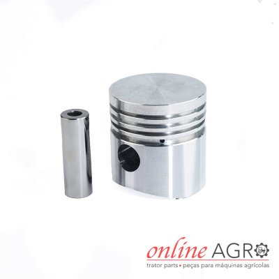 Pistão metálico com pino para máquinas agrícolas, marca ONLINE AGRO