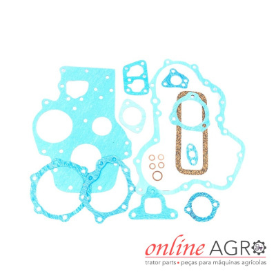 conjunto de juntas para máquinas agrícolas azuis e cortiça