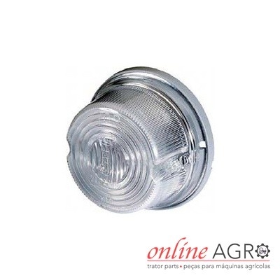 Farol plástico transparente redondo para máquinas agrícolas