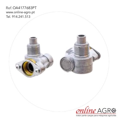 Peças metálicas com roscas e encaixes para máquinas agrícolas