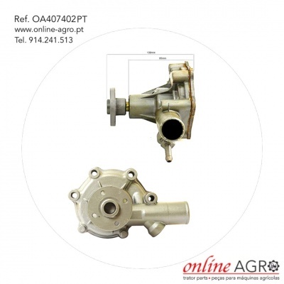 Bomba de água metálica cinza para máquinas agrícolas