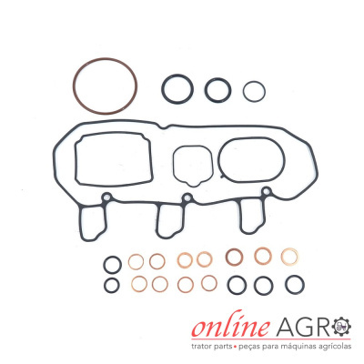 Conjunto de juntas e anéis para peças de máquinas agrícolas
