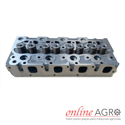 Cabeça de motor em metal com molas e logótipo online AGRO