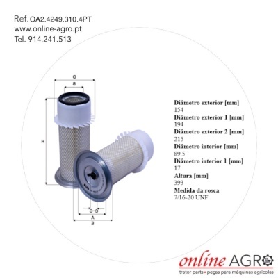 Dois filtros cilíndricos metálicos com malha e texto técnico ao redor
