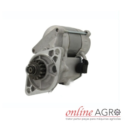 Motor de arranque metálico cinza para máquinas agrícolas