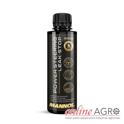 Frasco preto de produto para direção assistida POWER STEERING LEAK-STOP