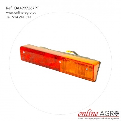 Luz traseira vermelha e laranja para máquina agrícola