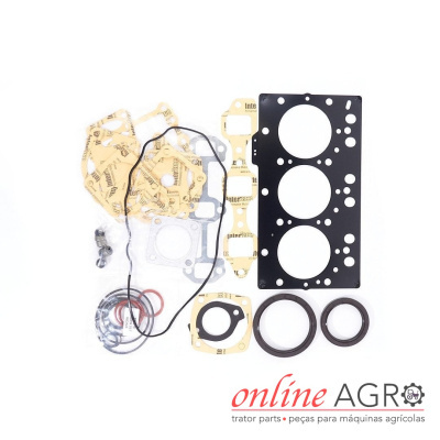 Conjunto de juntas e vedantes para motor agrícola em várias formas e cores