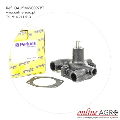 Bomba de água com junta e embalagem amarela Perkins Powerpart