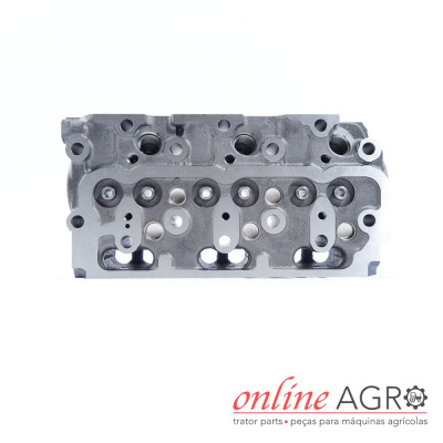 Cabeça de cilindro metálica cinza para motor com logótipo online AGRO