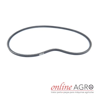 Correia dentada preta para máquinas agrícolas com texto impresso 6690143 sobre fundo branco com logotipo online AGRO.