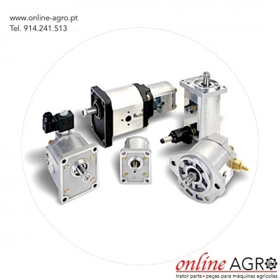 Peças metálicas para maquinaria agrícola com texto de contacto e logótipo online AGRO