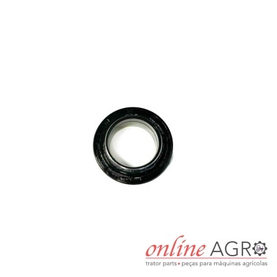Rolamento preto redondo em metal e borracha com logotipo online AGRO
