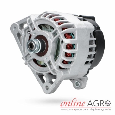 Alternador automóvel metálico com fios de cobre e logo online AGRO