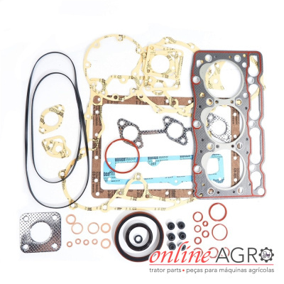 Conjunto de juntas e vedantes para motor com várias formas e materiais