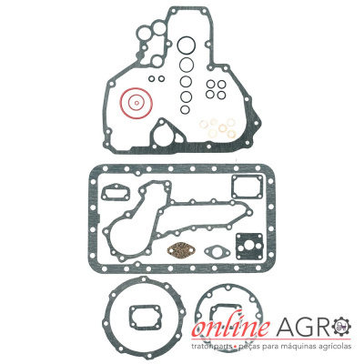Conjunto de juntas planas para motor com várias peças e texto online AGRO trato parts