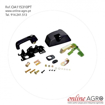 Conjunto de peças metálicas e plásticas variadas para máquinas agrícolas