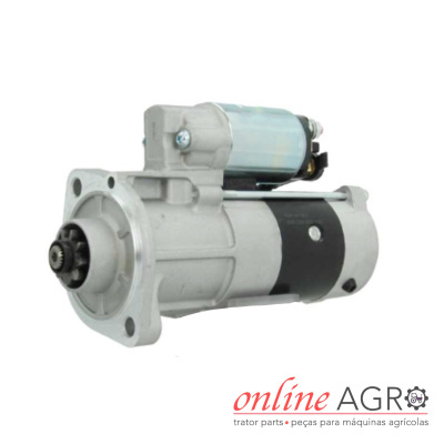 Motor de arranque prateado para máquinas agrícolas