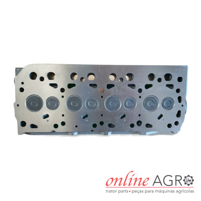 Cabeçote de motor metálico para máquinas agrícolas com logótipo Online Agro