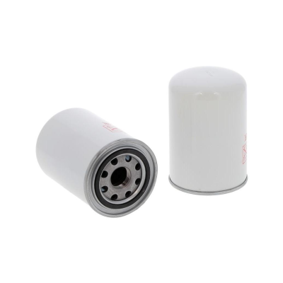 Dois filtros cilíndricos automóveis brancos sobre fundo branco