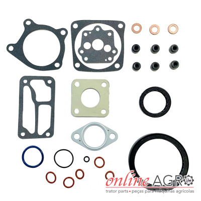 Conjunto de juntas e anéis para motores em várias formas e materiais