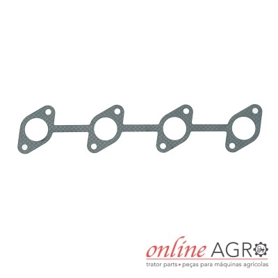 Junta metálica cinzenta com quatro orifícios e logótipo online AGRO
