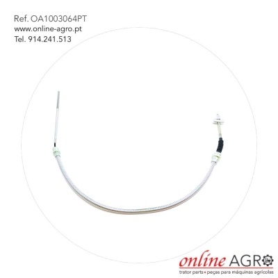 Cabo metálico flexível para máquinas agrícolas com texto e logótipo Online Agro