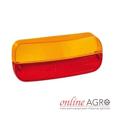 Farolim traseiro amarelo e vermelho para trator
