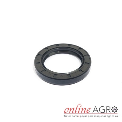 Vedante circular preto com inscrições e logotipo online AGRO em fundo branco