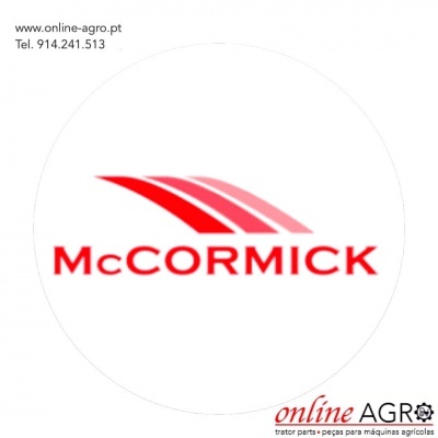 Logótipo da marca McCORMICK com informações de contacto e texto promocional da online AGRO