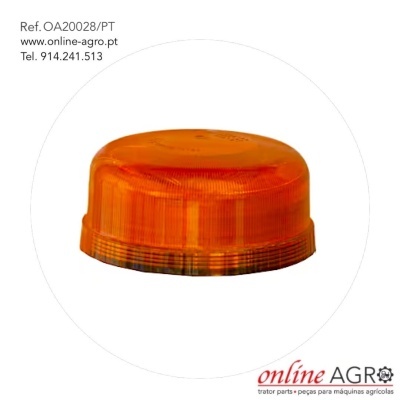 Luz de sinalização laranja para máquinas agrícolas