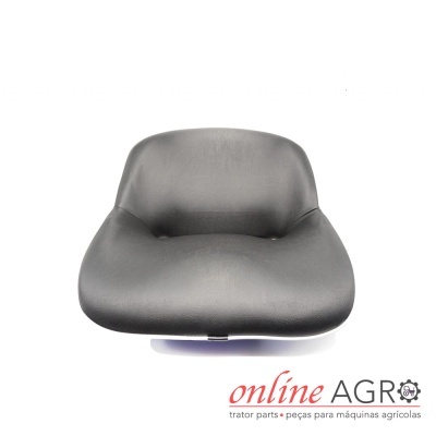 Assento preto para maquinaria agrícola com logo online AGRO