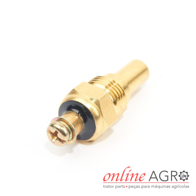 Sensor de temperatura de água em latão dourado com rosca e parafuso