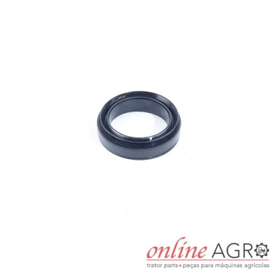 Anel de borracha preto para máquinas agrícolas com fundo branco e logo online AGRO