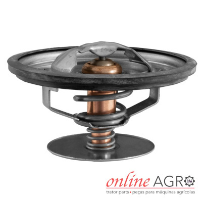 Termostato metálico com mola e cobre, logotipo online AGRO
